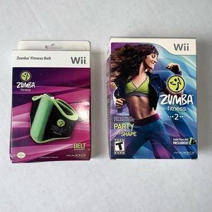 New/Sealed bundle Wii Zumba 2 game and Zumba fitness belt